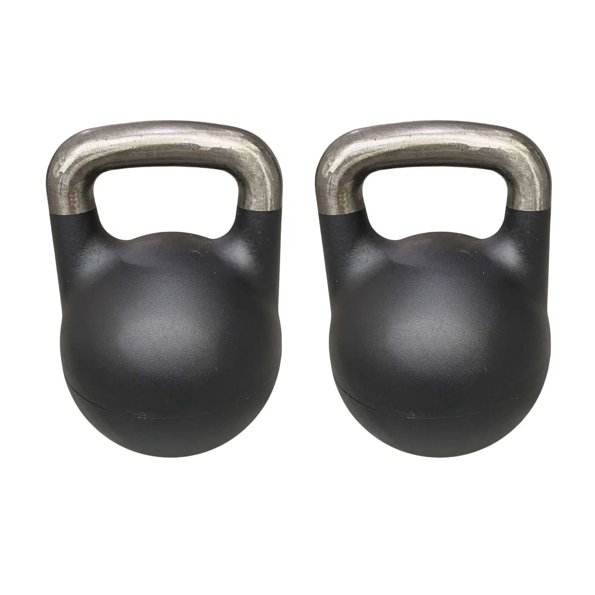 CARBYNE 32KG Adjustable Competition Kettlebell (1kg increments, from 12kg to 32kg) shown in a pair.