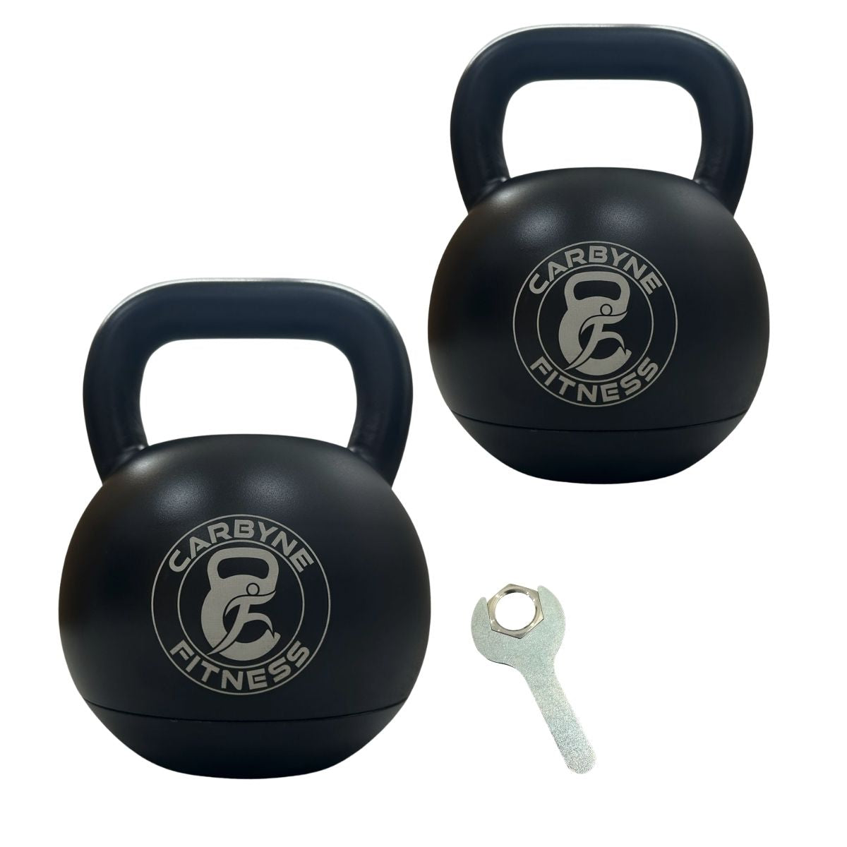 CARBYNE 32KG Black Adjustable Kettlebell (1kg increments, from 12kg to 32kg)
