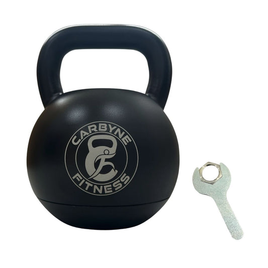 CARBYNE 32KG Black Adjustable Kettlebell (1kg increments, from 12kg to 32kg)