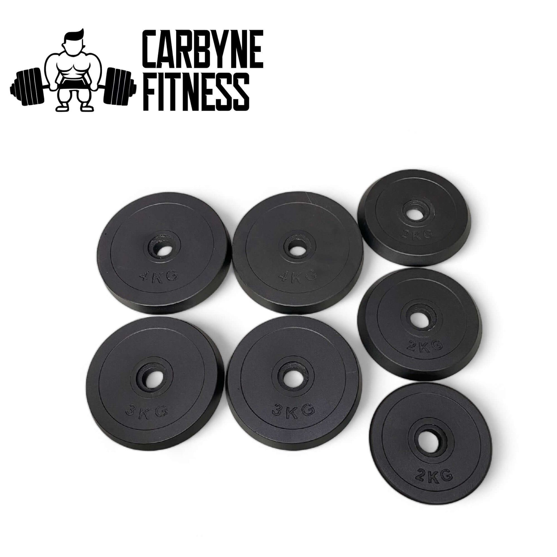 CARBYNE Fitness adjustable weight plates for kettlebell or dumbbell use in home gym equipment setup