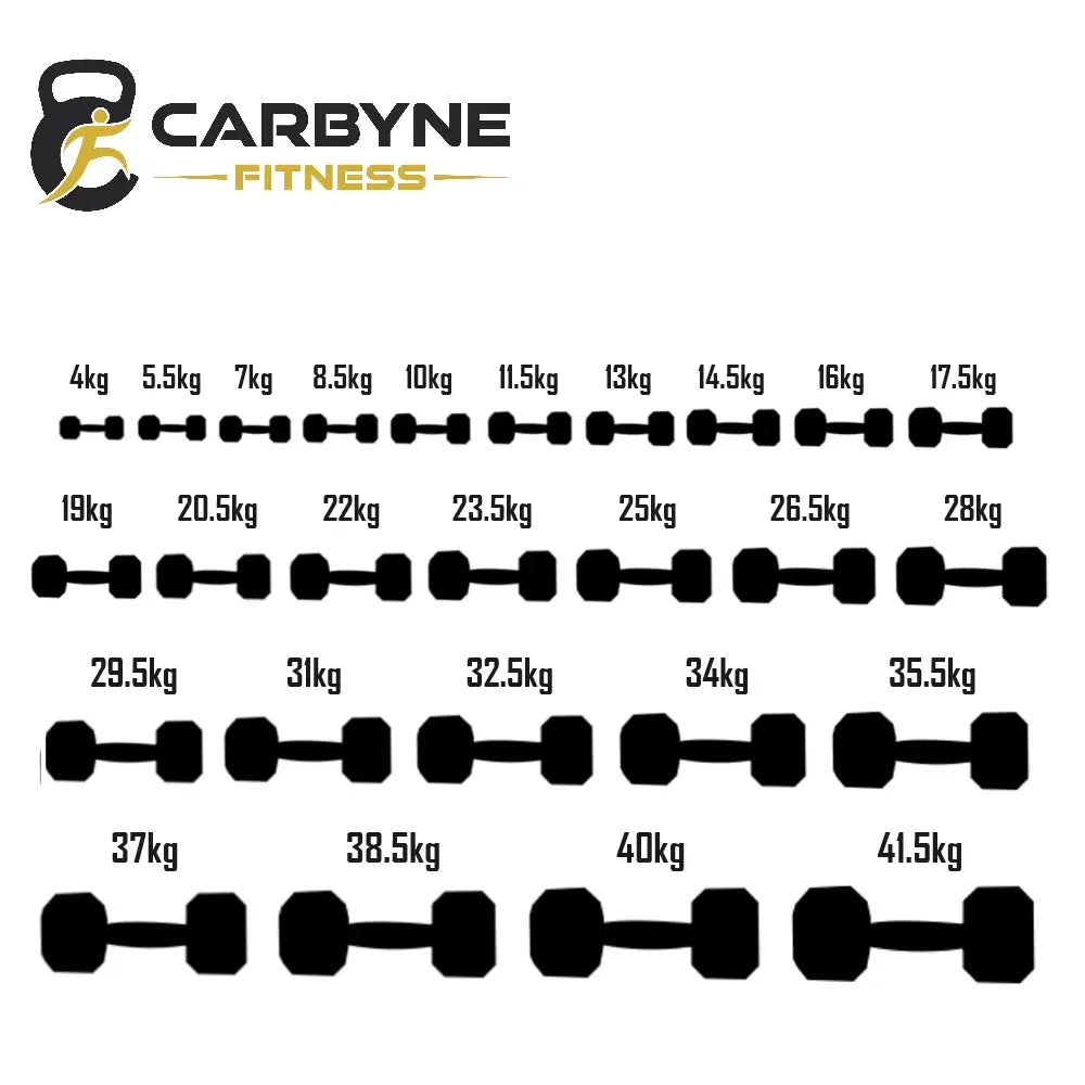 Carbyne 415 / 325 / 235 Black Adjustable Dumbbell (41.5kg increments)