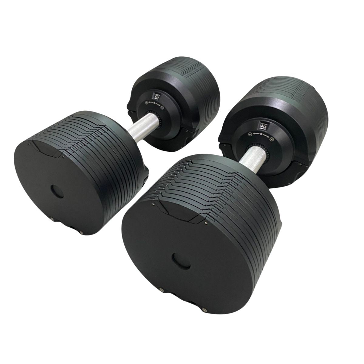 CARBYNE 415 Black Adjustable Dumbbell 4-41.5kg with 1.5kg increments for home gym workouts